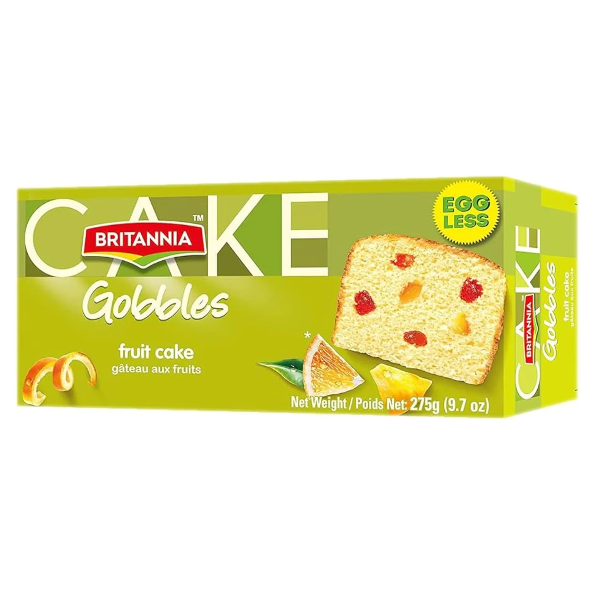 Britannia Bizcocho de frutas sin huevo 275 g