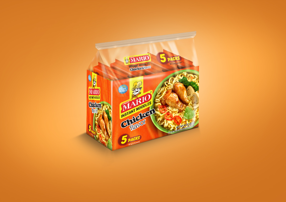 MARIO CHICKN FLAVOUR NOODLES  5 X 85 G