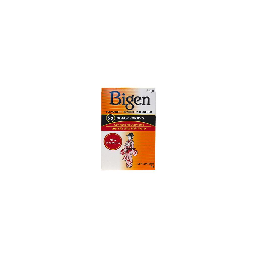 BIGEN POWDER BLACK BROWN BP58  6G