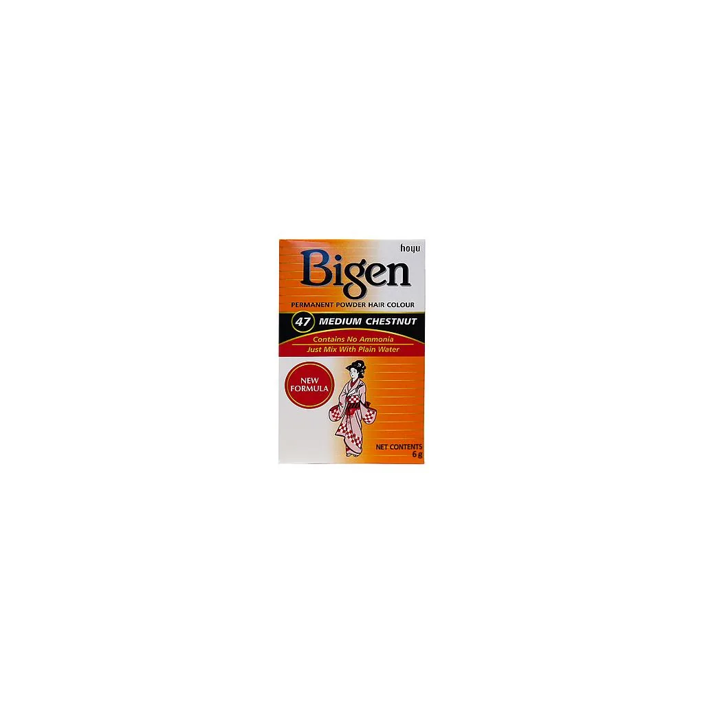 Bigen Coloration cheveux en poudre châtain moyen BP47 6 g