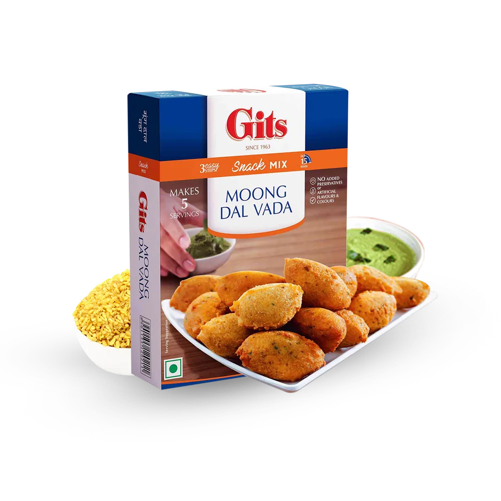 Gits Moong Dal Vada Mix 200 g – Préparation pour beignets de haricots mungo