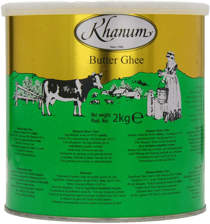Khanum Butter Ghee Tin 2 kg
