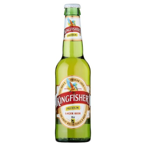 KINGFISHER PREM. LAGER BEER  330 ML