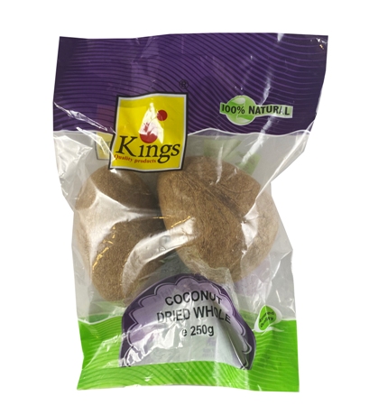 KINGS DRIED COCONUT WHOLE 250G