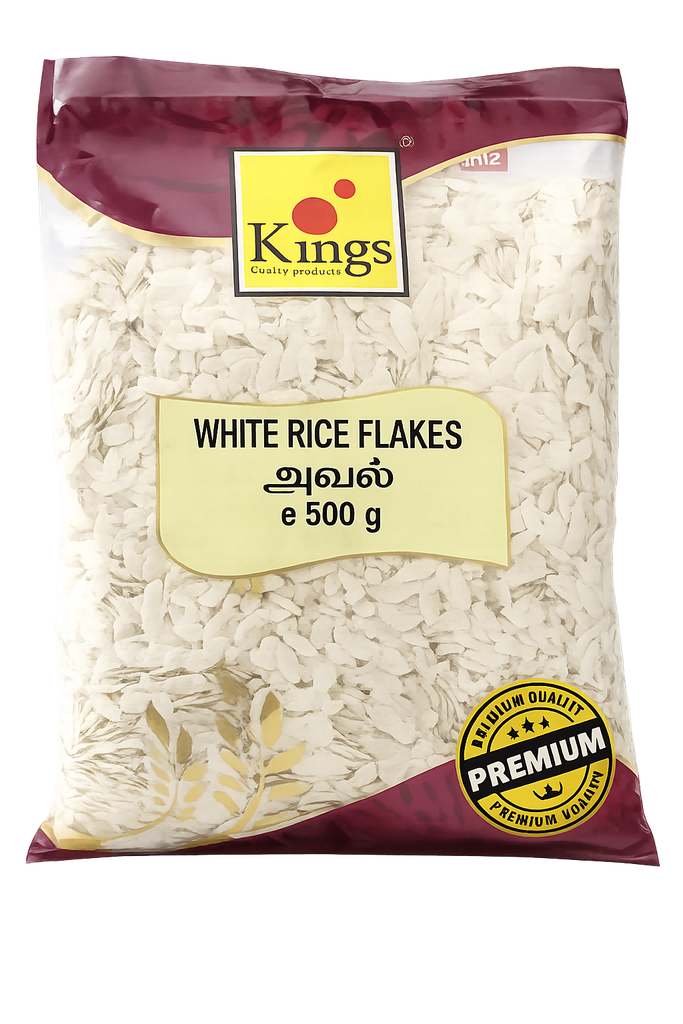 KINGS FLAKED RICE (POHA MEDIUM)  500G