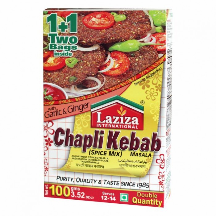 Laziza Chappli Kabab Masala 100 g – Minced Meat Kebab Spice Mix
