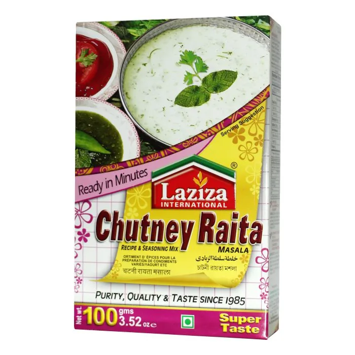 Laziza Chutney Raita Masala 100 g – Épices pour chutney et raïta
