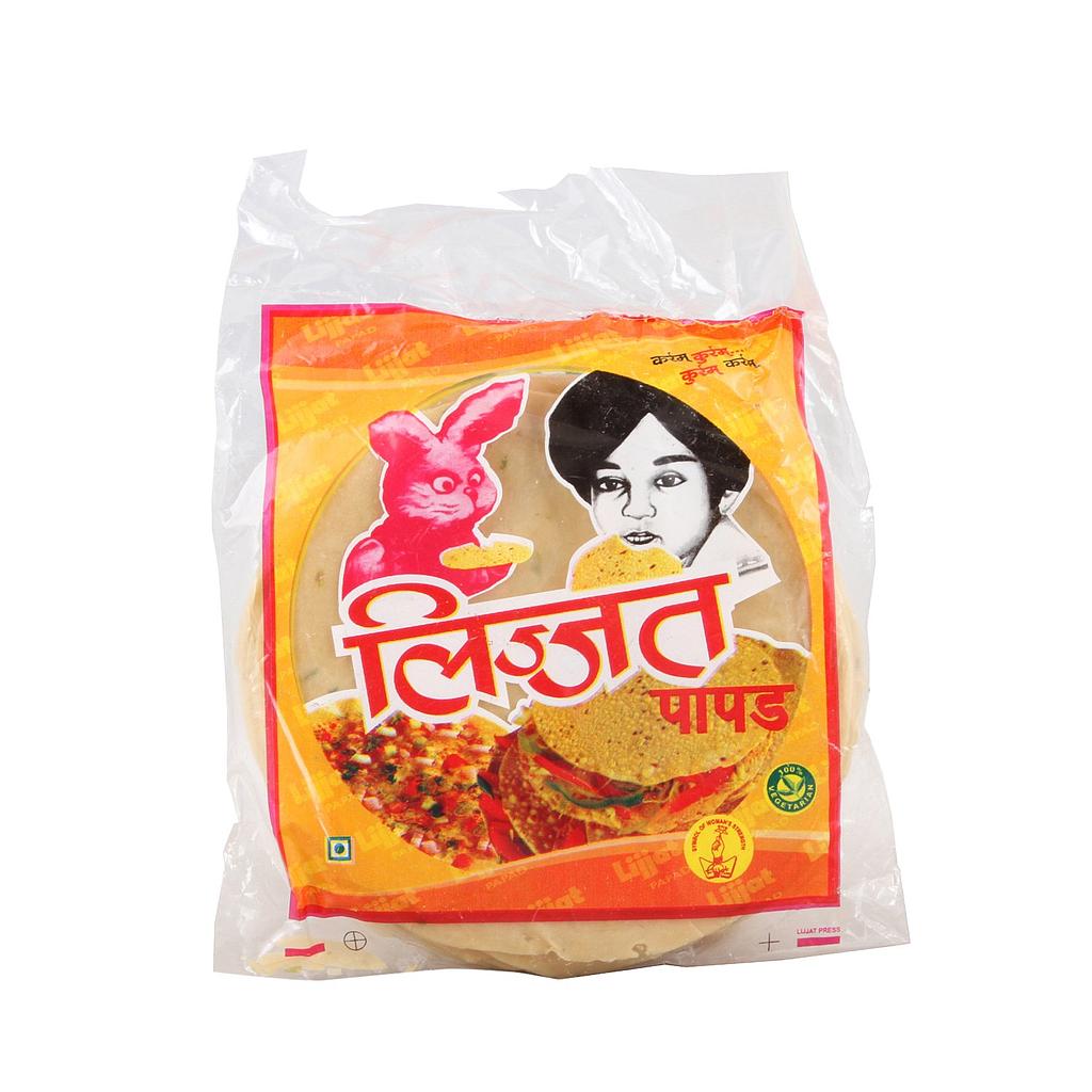 LIJJAT PAPAD URID BL.PEPPER  200G