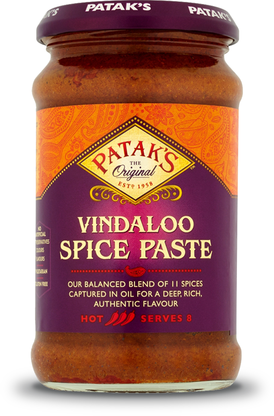 PATAK PASTE VINDALOO CURRY 283G