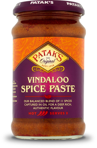 Patak Pasta de caril Vindaloo 283 g