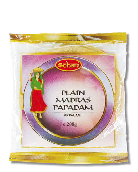 KINGS/SCHANI MADRAS PLAIN PAPAD  200G
