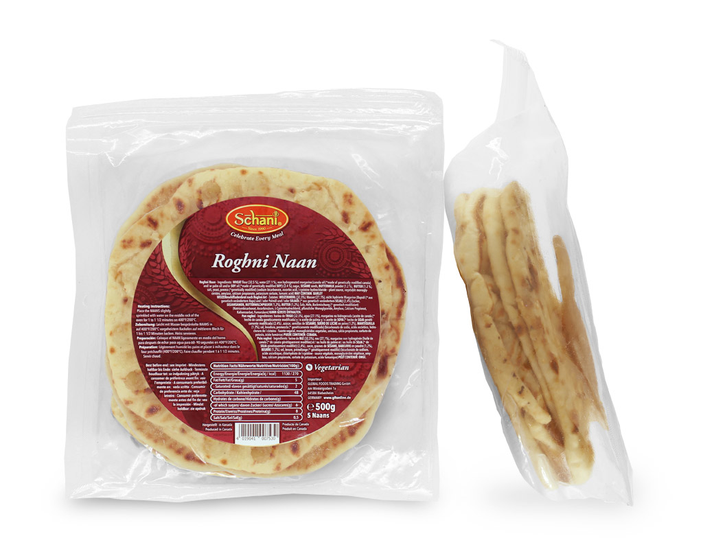 SCHANI ROGANI NAAN PLAIN  5PCS