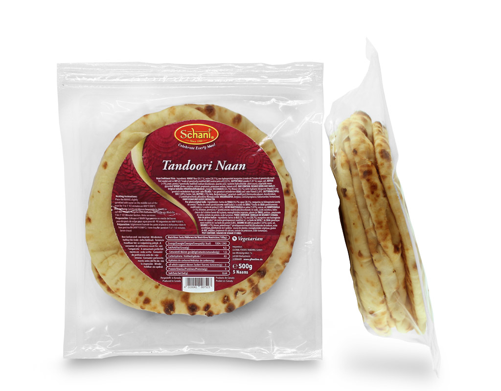 Schani Tandoori Naan Plain 5 pcs