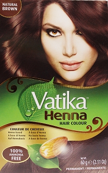 VATIKA HENNA HAIR COLOR- NAT.BROWN 60G