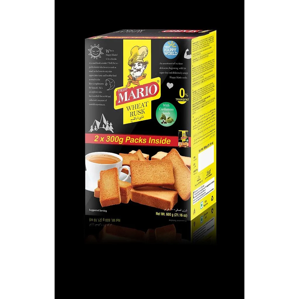 Mario Premium Rusk Cardamon 600 g