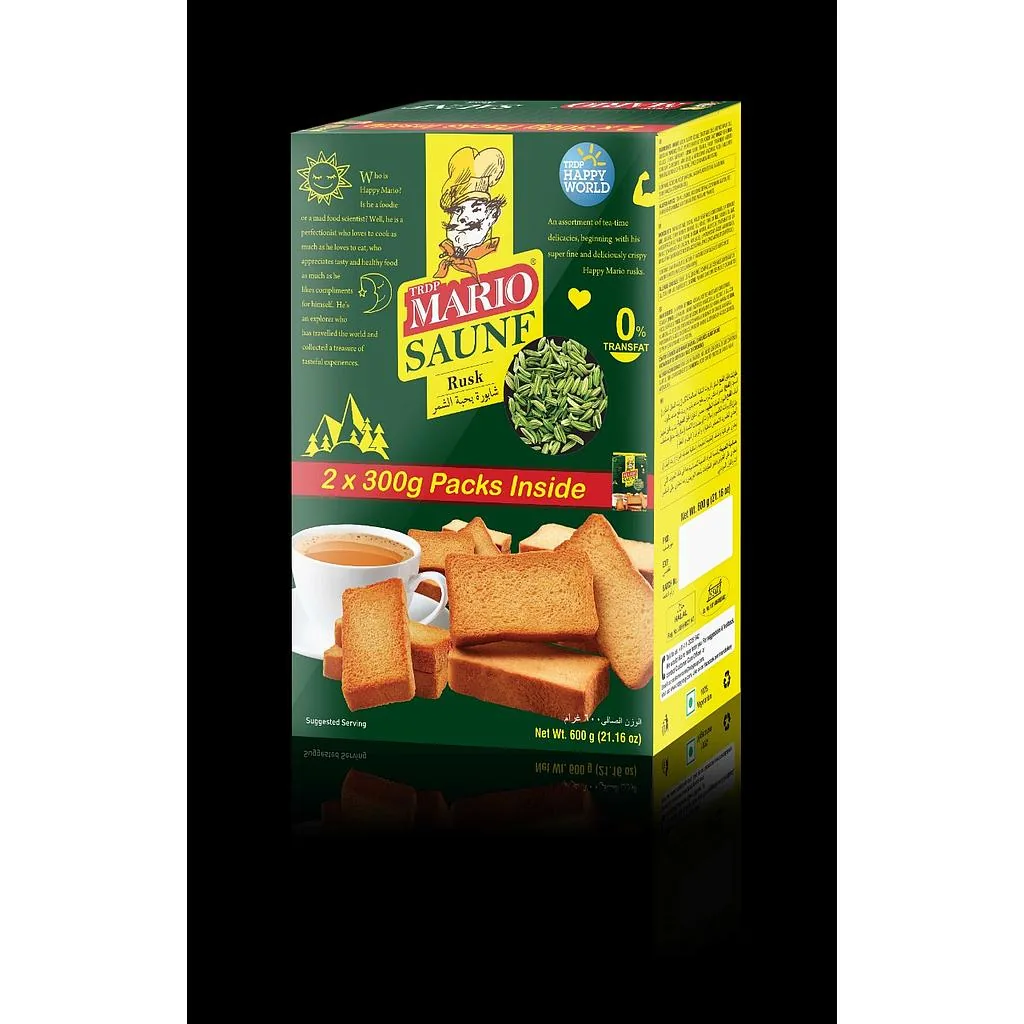 Mario Rusk con hinojo (Sounf) 600 g – Tostadas dulces