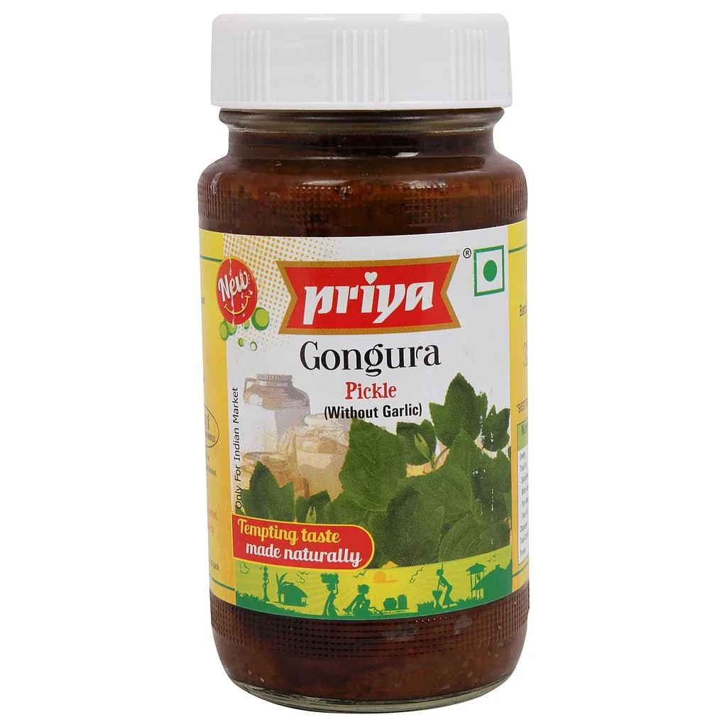 Priya Encurtido de Gongura (hojas de hibisco) 300 g
