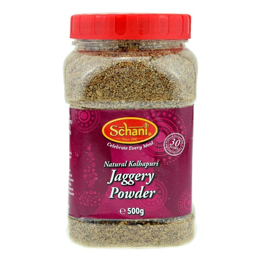 Schani Panela en polvo (Jaggery) en bote 500 g