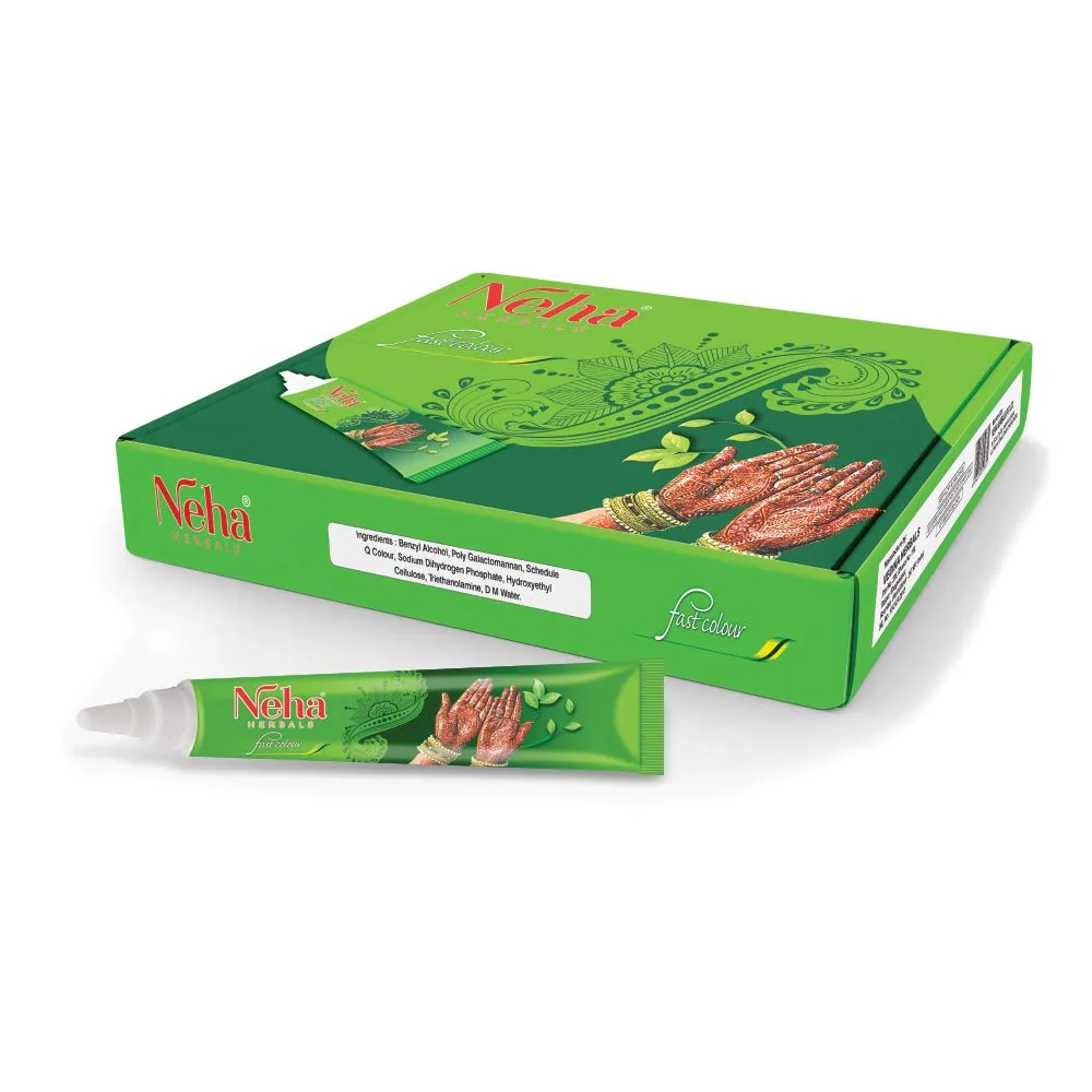 Neha Mehandi Cone rouge 12 x 25 g – Cônes de henné