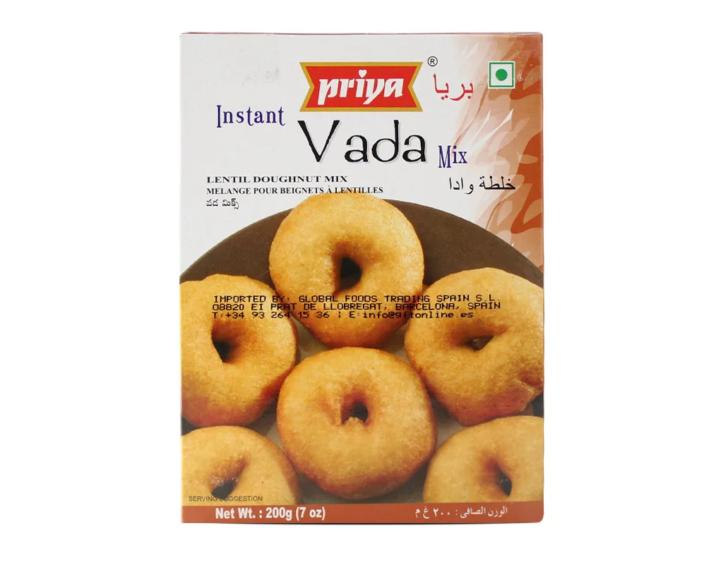 Priya Vada Mix 200 g – Preparado para buñuelos de lentejas