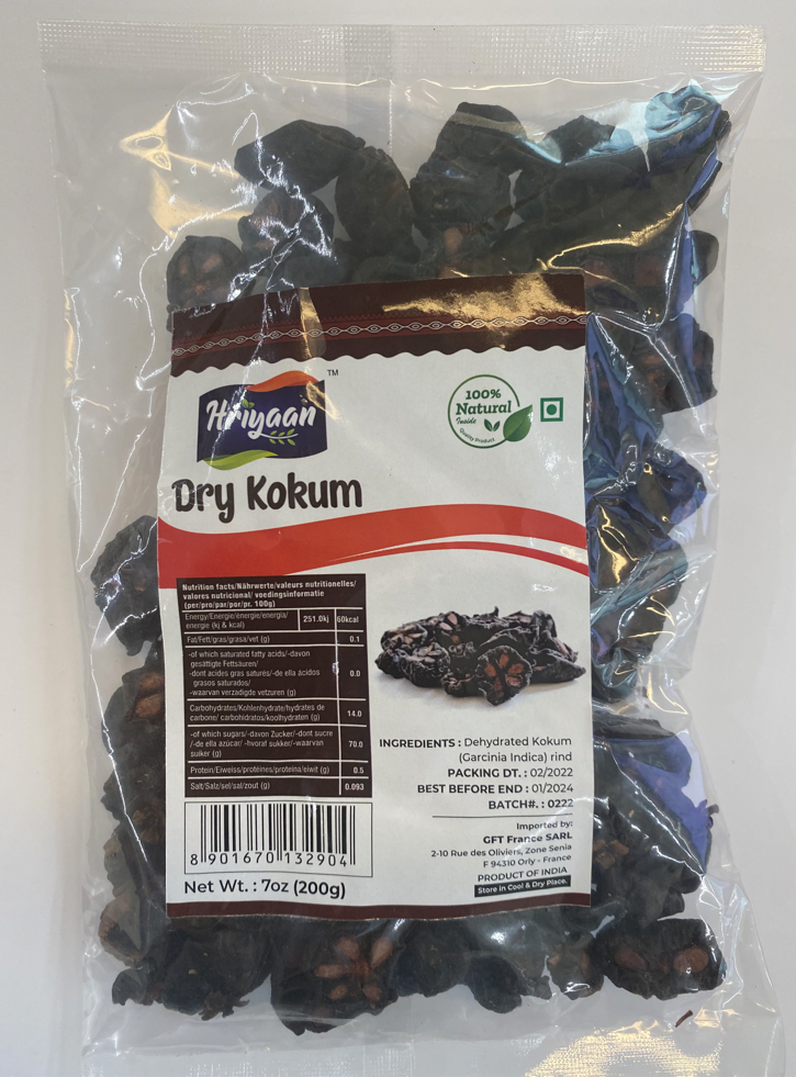 HRIYAAN KOKAM BLACK DRY 200G