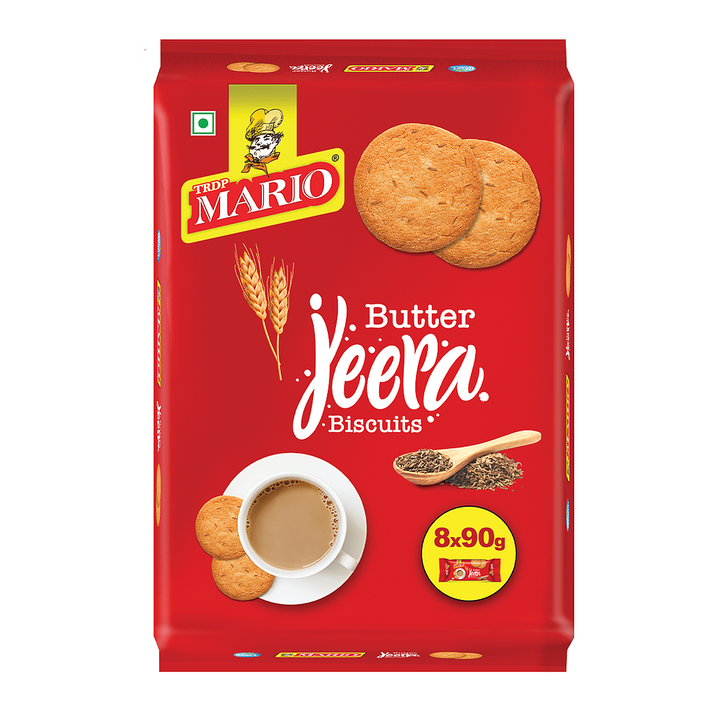Mario Galletas de comino (Jeera) 8 x 90 g