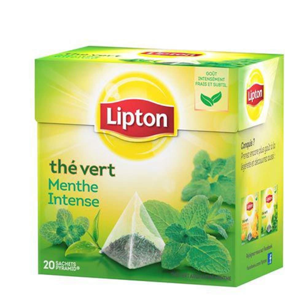 LIPTON GREEN TEA INTENSE MINT  PYD 20´S