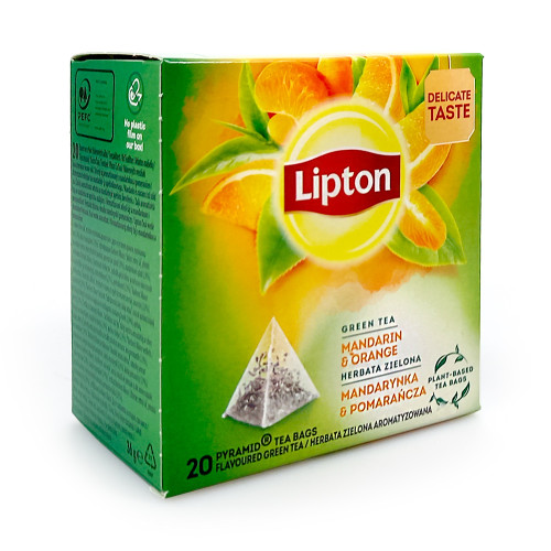 LIPTON GREEN TEA MANDARIN & ORANGE  PYD 20´S