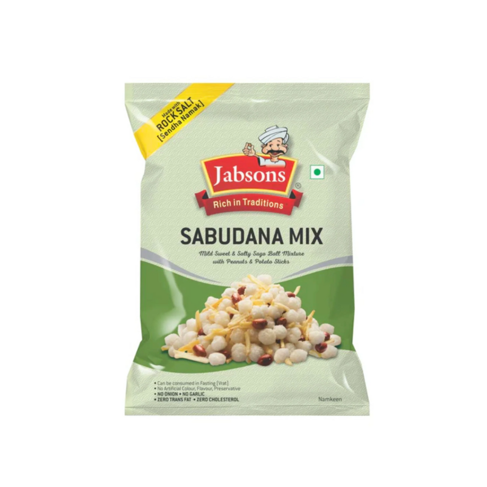 Jabsons Sabudana Mix 180 g – Mezcla salada de tapioca