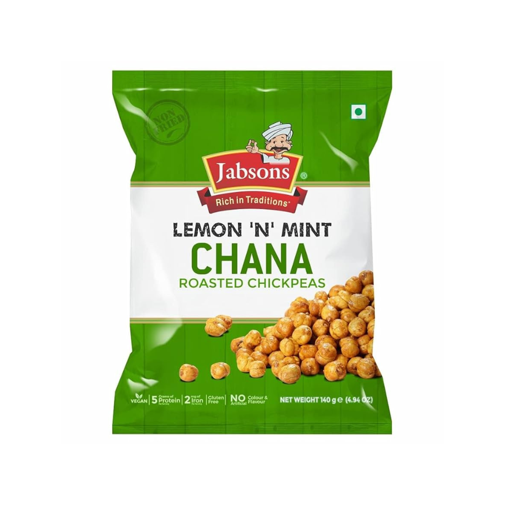 JABSON ROASTED CHANA LEMON N MINT 140 G