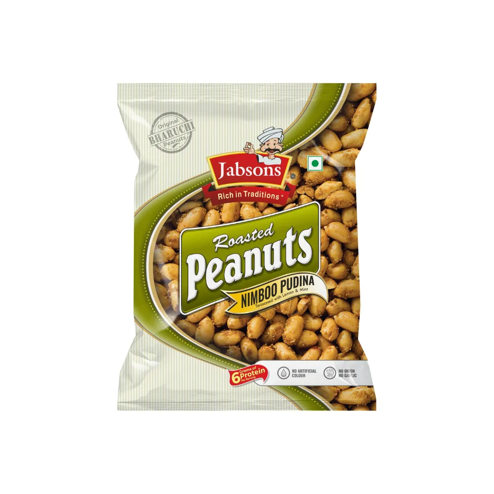 Jabsons Cacahuetes tostados limón y menta (Nimbu Pudina) 140 g