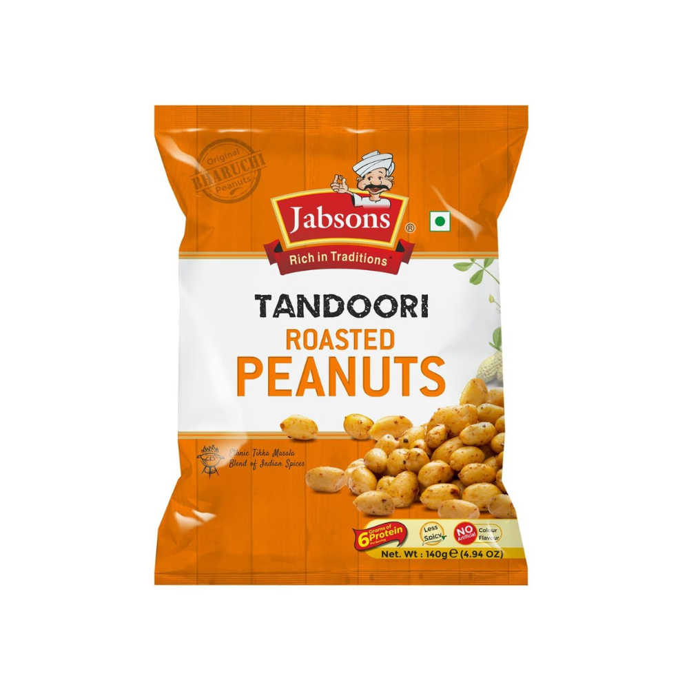 Jabsons Cacahuetes tostados tandoori 140 g