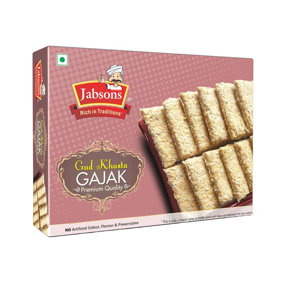 Jabsons Gajak Gud Khasta 400 g – Crispy Sesame Jaggery Sweet