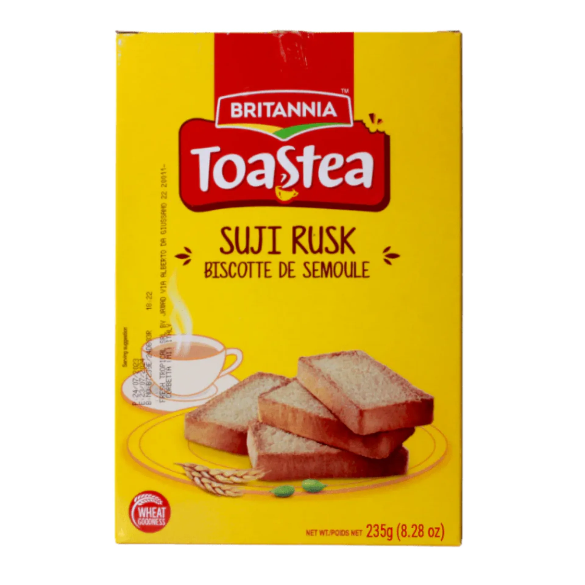 Britannia Suji Rusk 235 g – Tostas de sémola