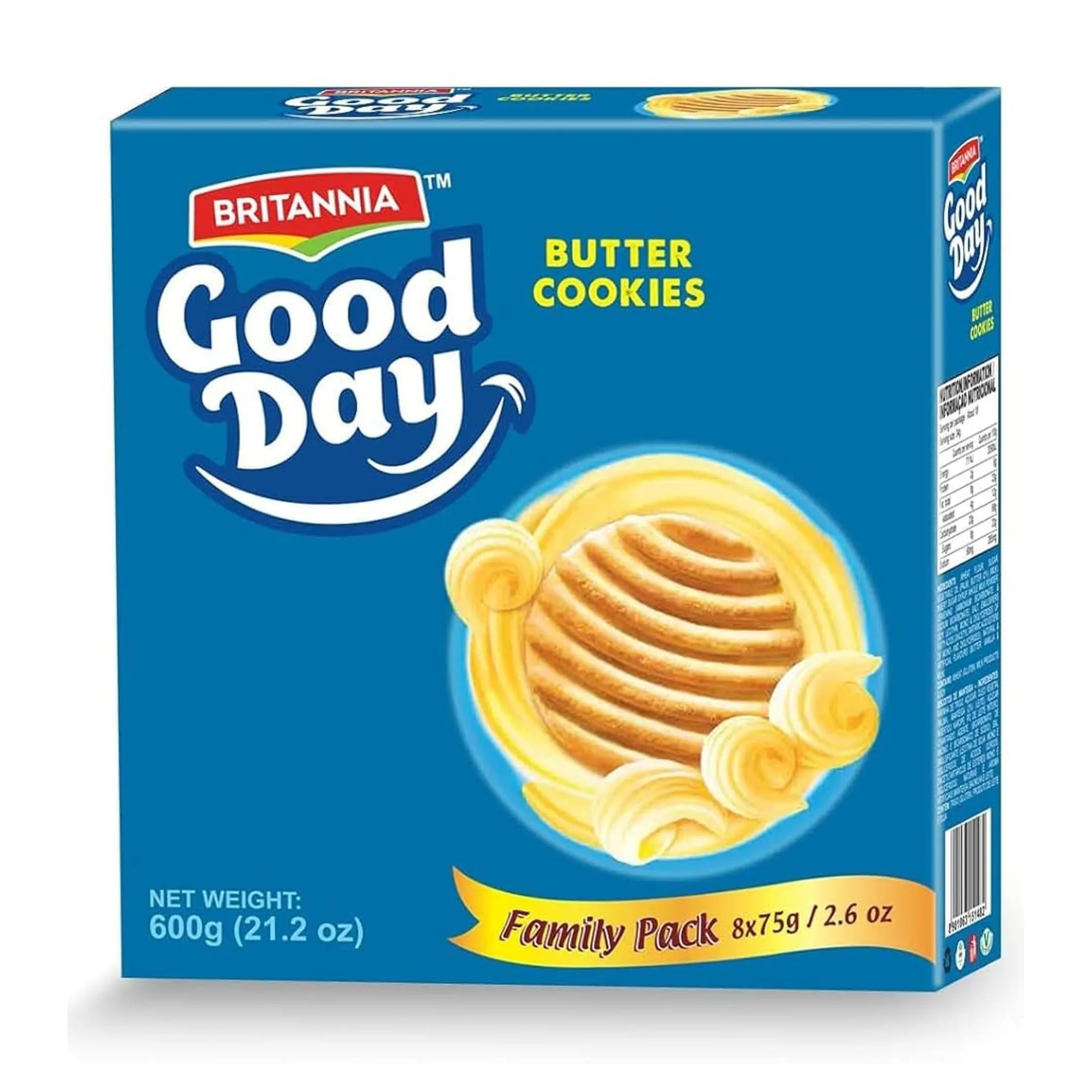 Britannia Good Day Bolachas de manteiga 600 g