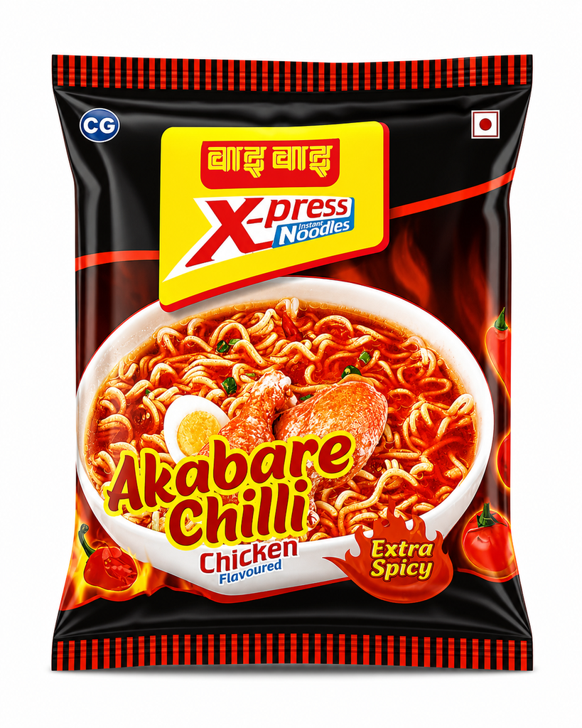 WAI WAI NOODLES AKABARE CHILLI CHICKEN  75G