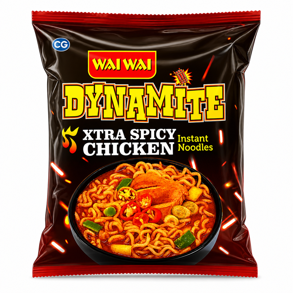 WAI WAI DYNAMITE NOODLES CHICKEN  100G