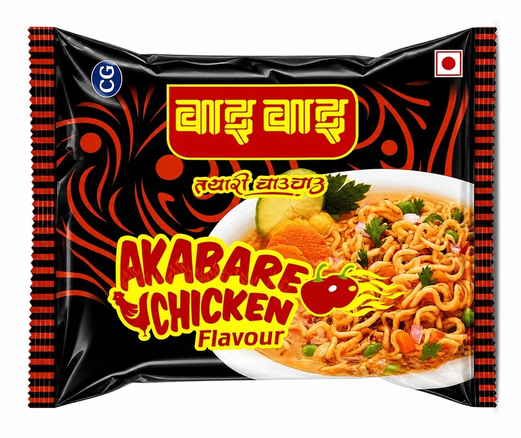 WAI WAI AKABARE CHICKEN NOODLES  60G