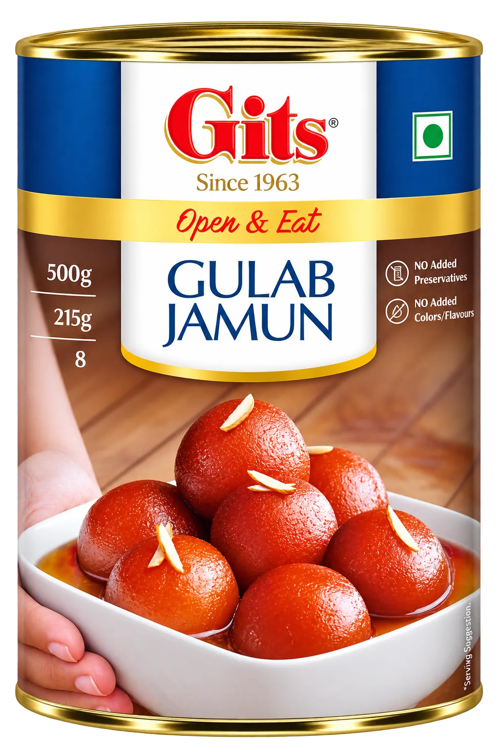 Gits Gulab Jamun Tin 500 g
