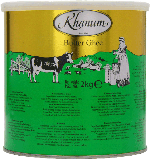 [18151] KHANUM BUTTER GHEE (TINS)   2 KG