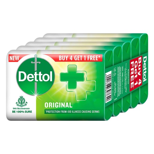 DETTOL ORIGINAL 4+1 PACK 625G