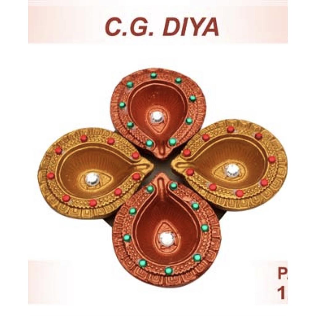 DIWALI DIYA C.G. 4 PCS SET