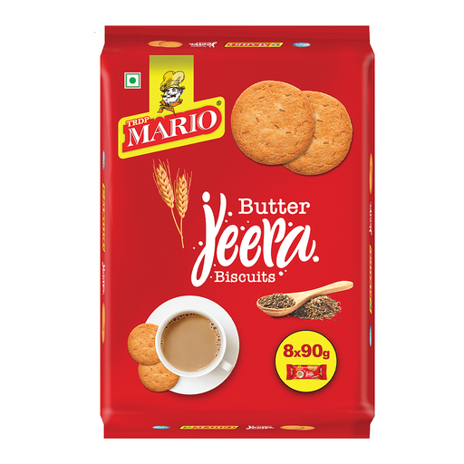 MARIO JEERA BISCUITS  8 X 90 g