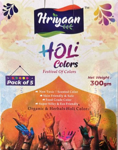 HRIYAAN HOLI COLOR 300G (5 colors)