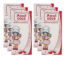 Amul Gold Milk Full Cream 6%FAT 6 X 1LTR