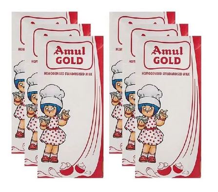 AMUL GOLD MILK FULL CREAM 6%FAT 6 X 1Ltr