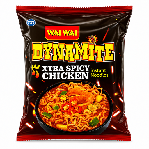 WAI WAI DYNAMITE NOODLES CHICKEN  100G