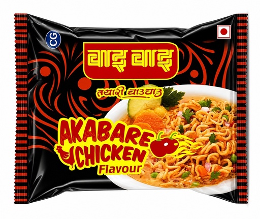 WAI WAI AKABARE CHICKEN NOODLES  60G