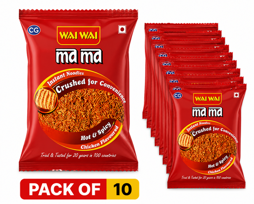 WAI WAI NOODLES MAMA BHUJIYA 10 X 15 G