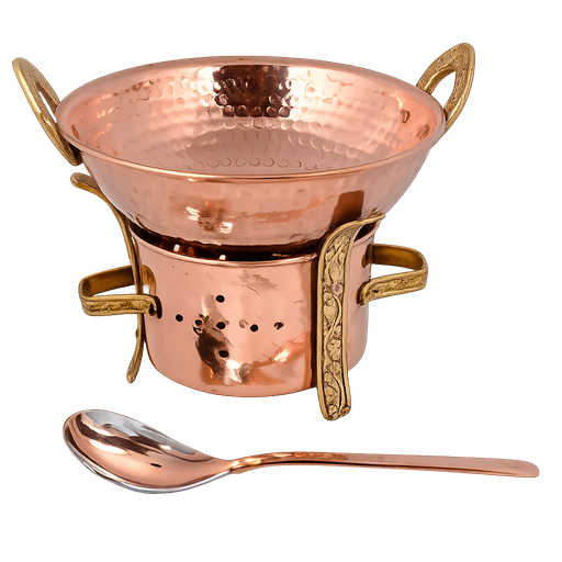 COPPER KADAI SERVING SET